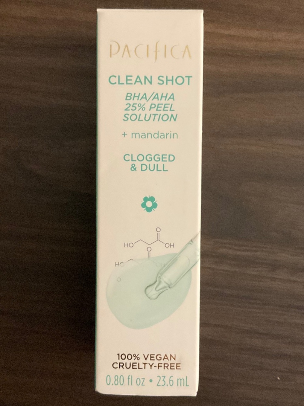 NWT Pacifica Beauty Clean Shot Serum BHA/ AHA 25% Peel Solution 24 ml